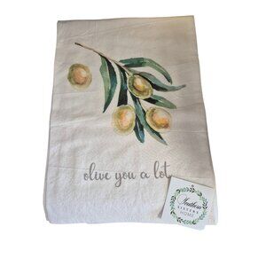 Olive You A Lot Cotton Dish Towel By Southern Sisters Home